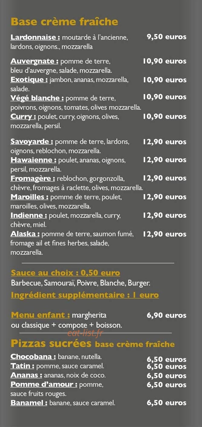 Pizza Lova — carte page 3