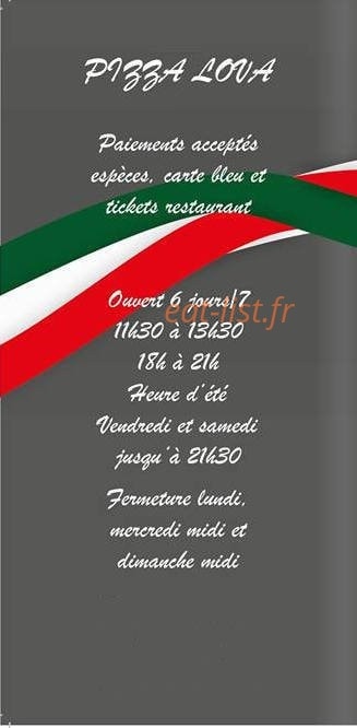 Pizza Lova — carte page 6