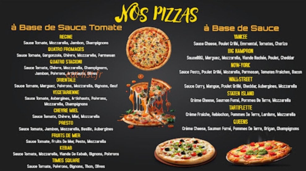 Pizzeria Tinsse — carte page 3