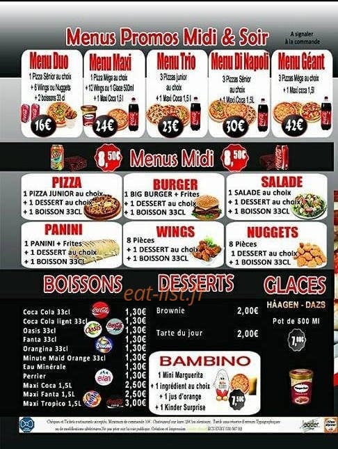 Allo Pizza — carte page 3