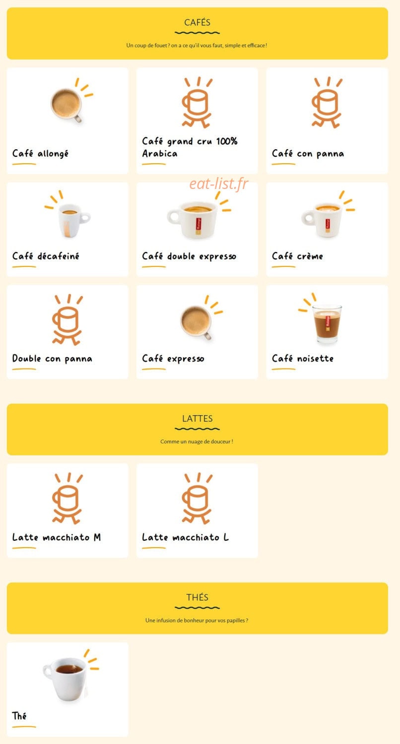 La Croissanterie — carte page 11