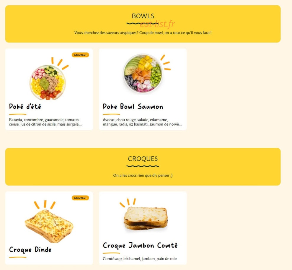 La Croissanterie — carte page 5