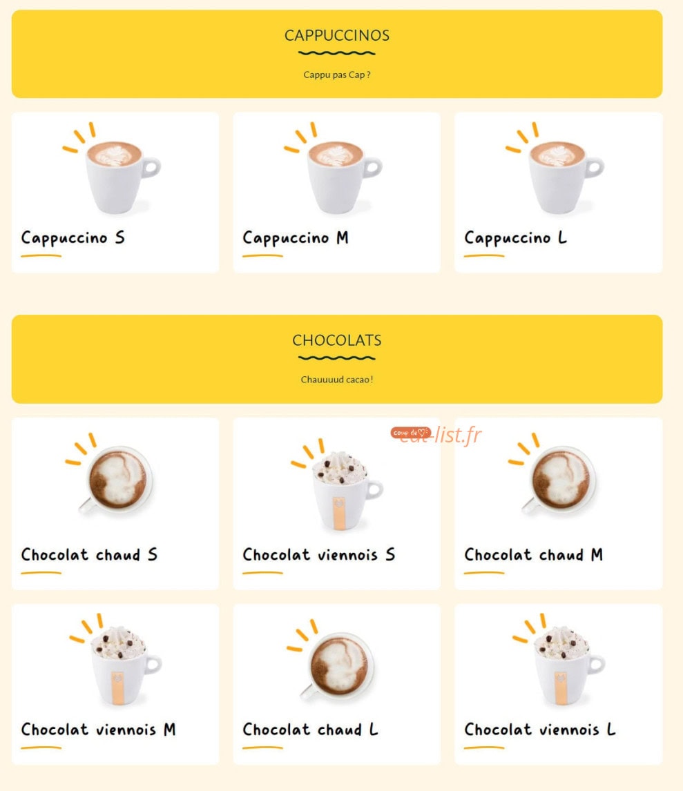 La Croissanterie — carte page 10