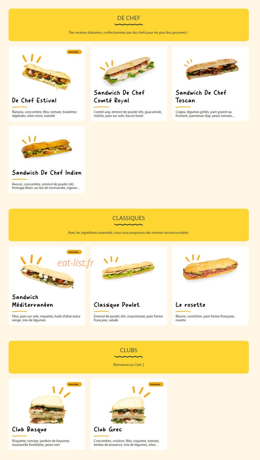 La Croissanterie — carte page 2