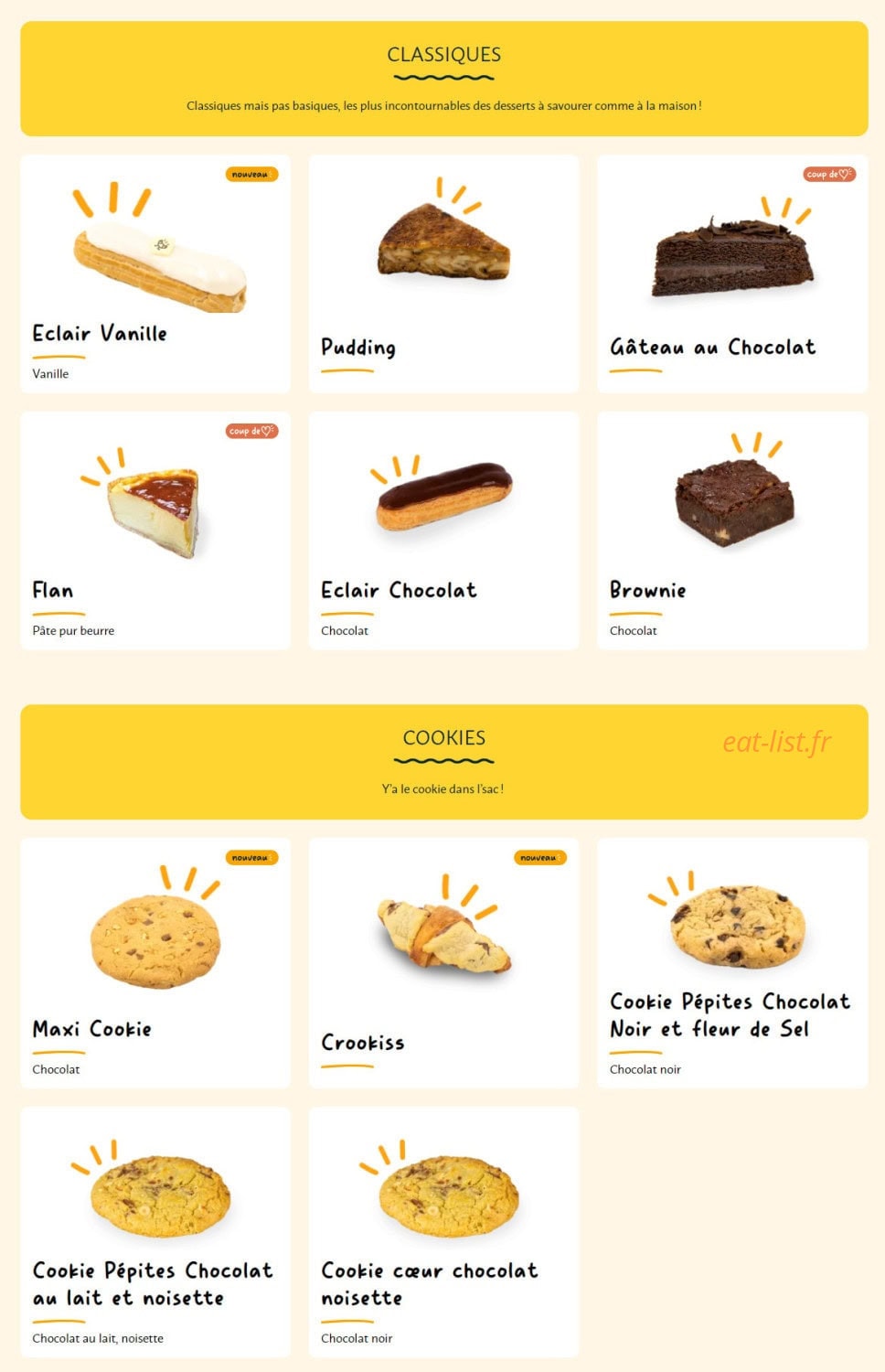 La Croissanterie — carte page 7