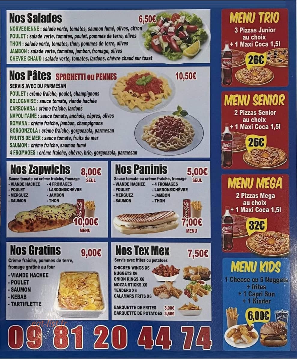Allo pizza — carte page 2