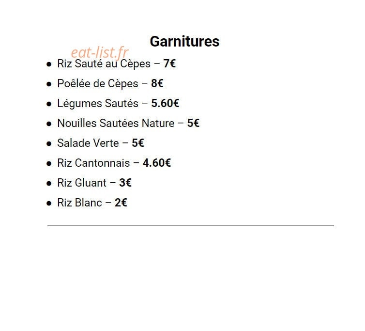 Aux saveurs lointaines — carte page 4