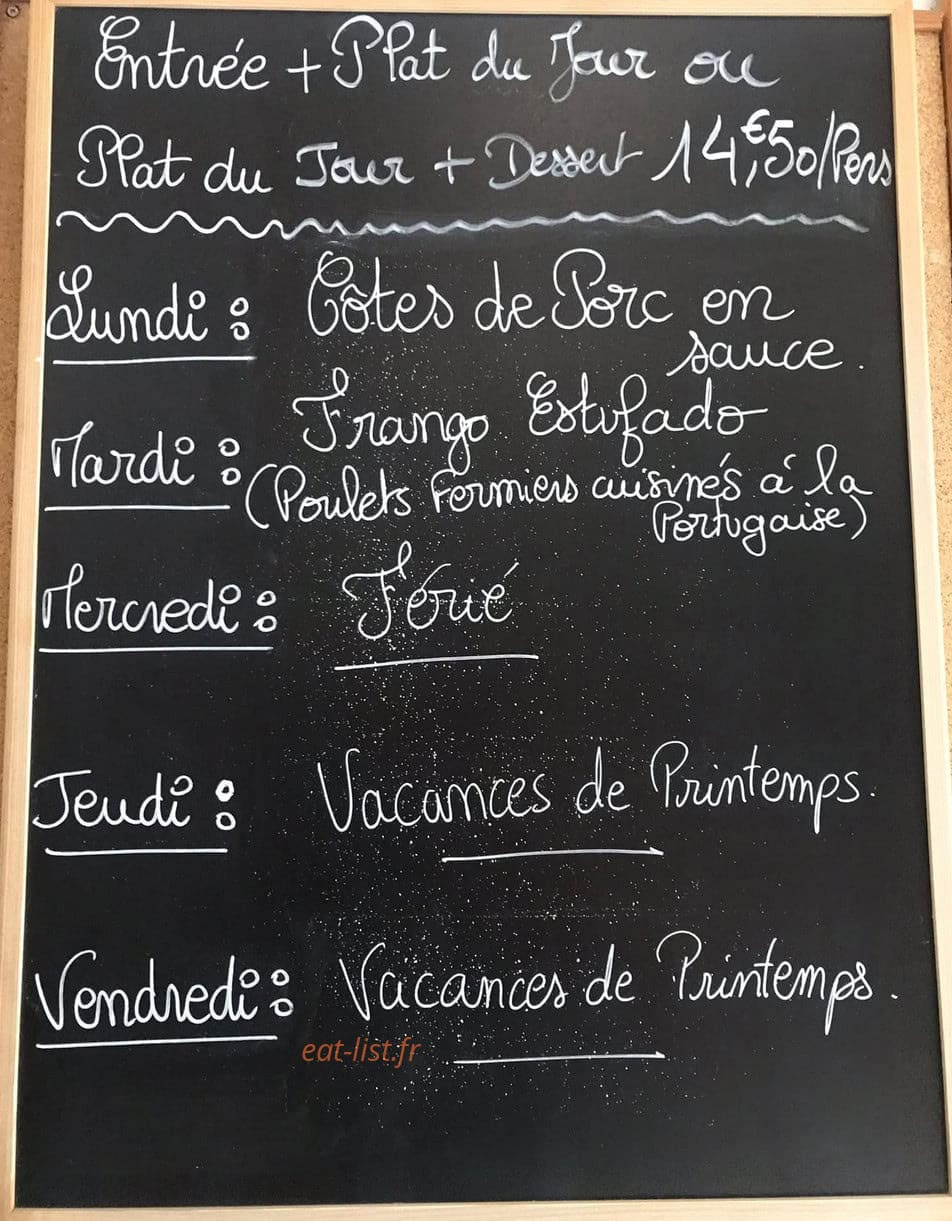 Cafe de la gare — carte page 1