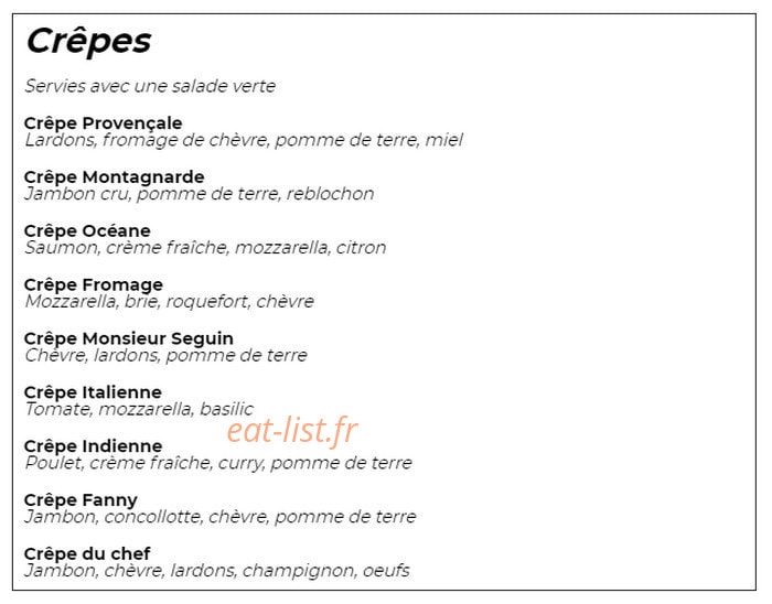 La Fiesta — carte page 2