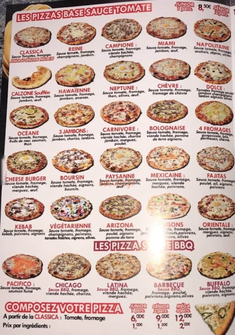 Allo Pizza — carte page 2