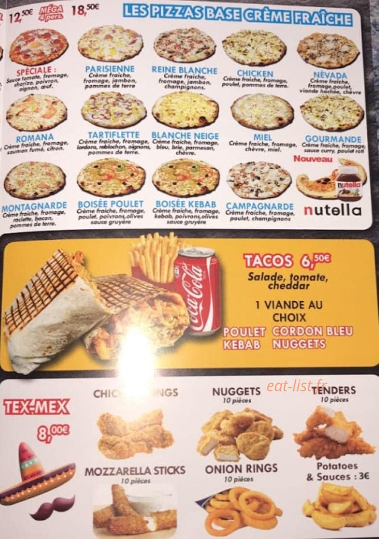 Allo Pizza — carte page 3