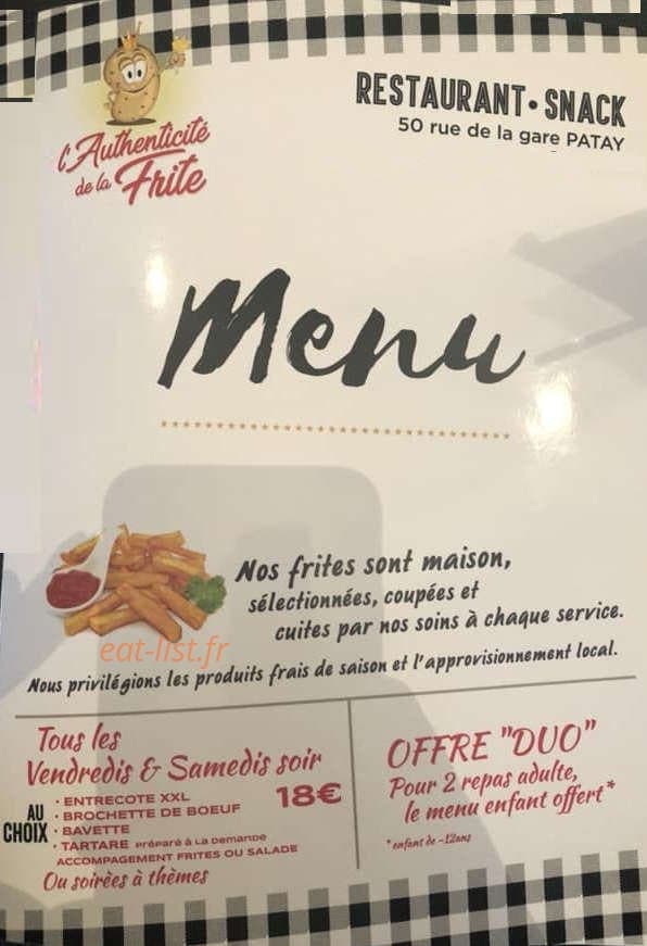 L'authenticite de la frite — carte page 1