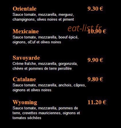 Pizza Pénélope — carte page 2