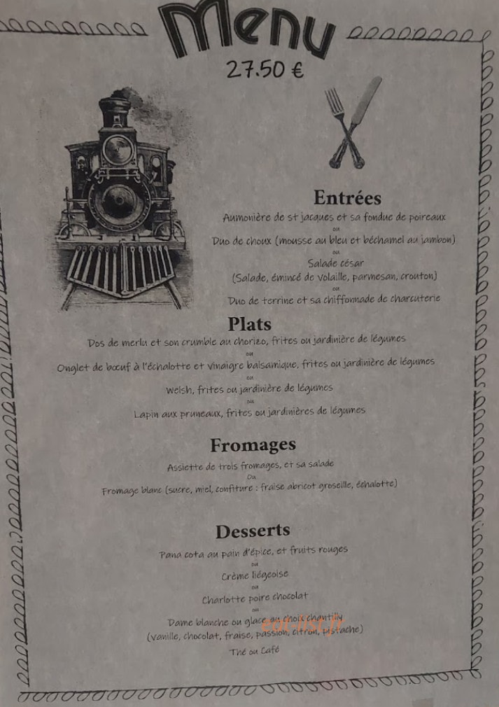 Relais D'la gare d'Auxy — carte page 1