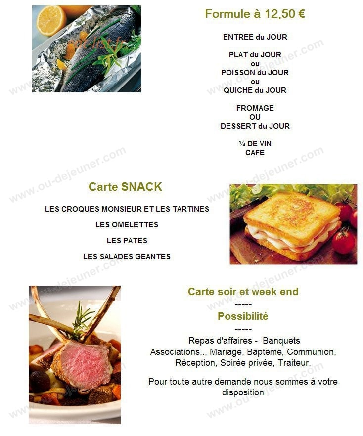 Auberge du Loiret — carte page 1