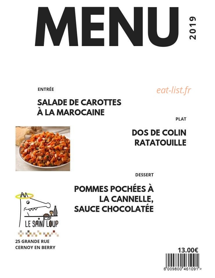 Le Saint Loup — carte page 1