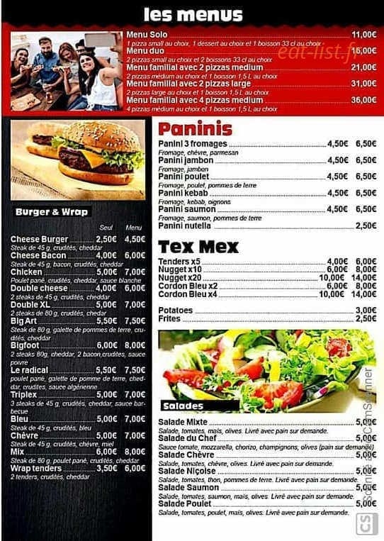 Art Pizza — carte page 3