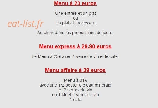 Côté saveurs — carte page 6