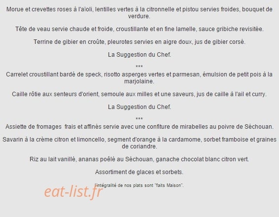 Côté saveurs — carte page 7