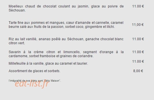 Côté saveurs — carte page 5