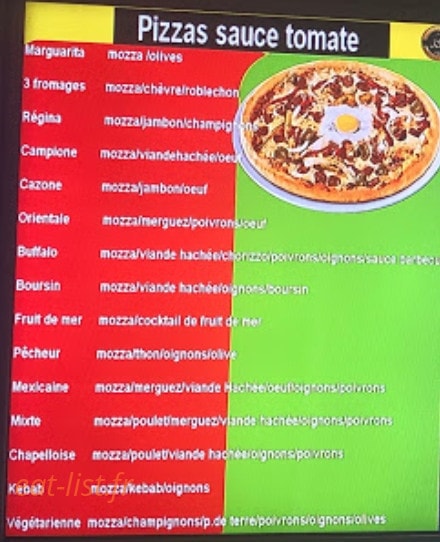 Majesty Pizza — carte page 2
