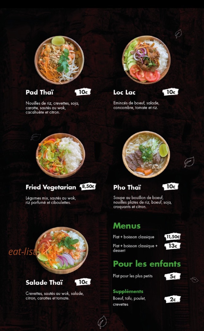 A-Roy Food — carte page 3