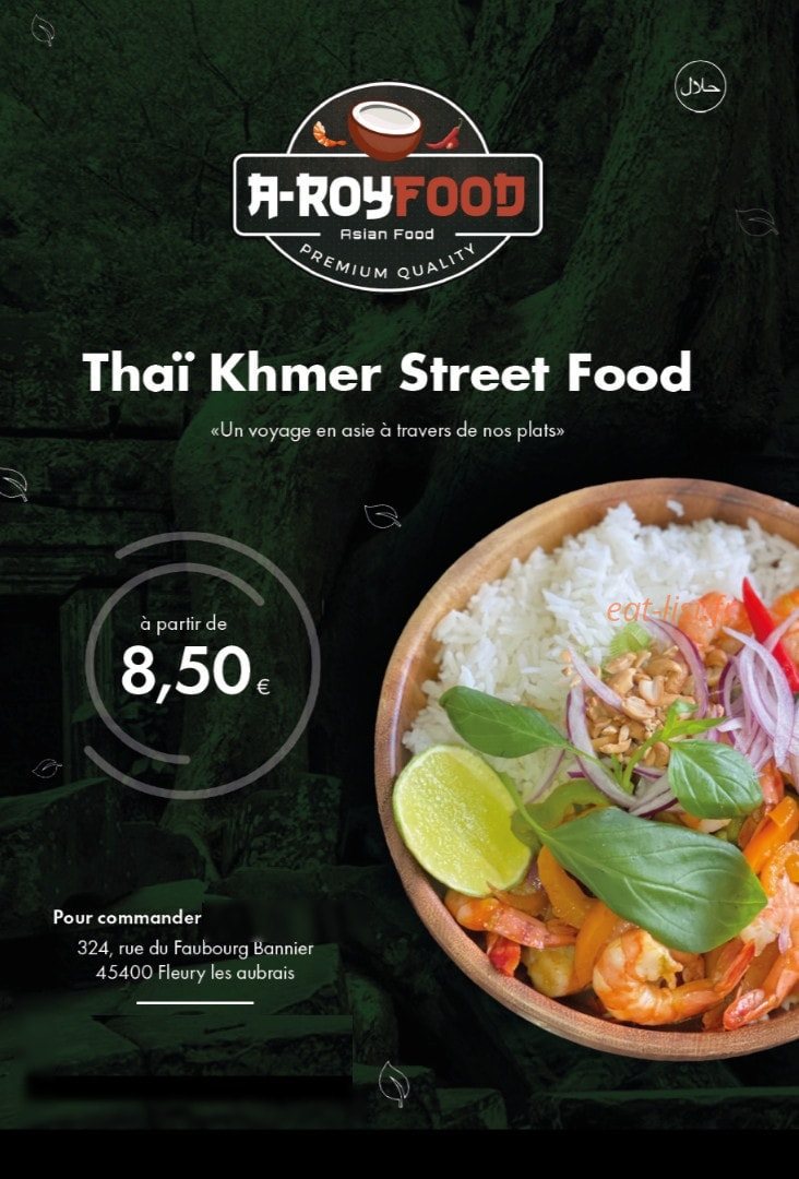 A-Roy Food — carte page 1