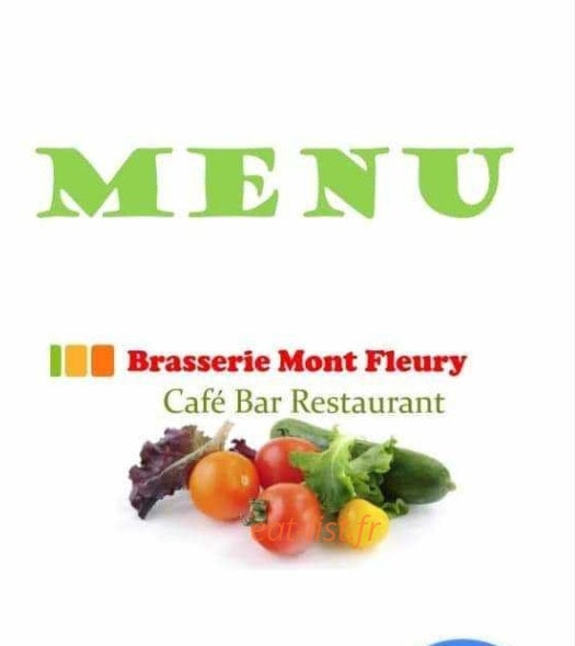 Brasserie Mont Fleury — carte page 1