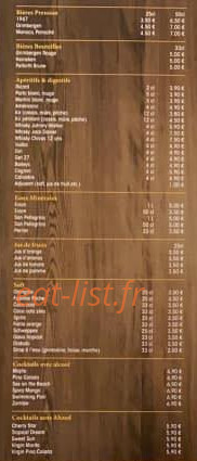 Chalet Du Steak — carte page 2