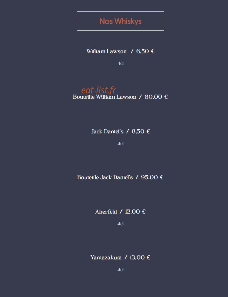 Cot's — carte page 9