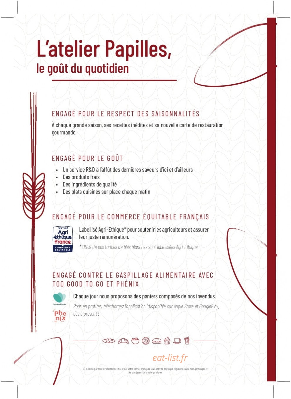 L'atelier Papilles — carte page 8