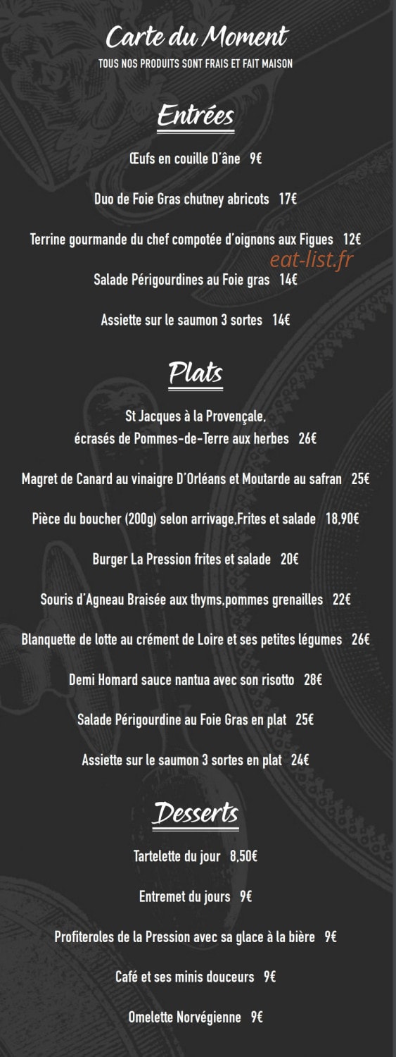 La Pression — carte page 2