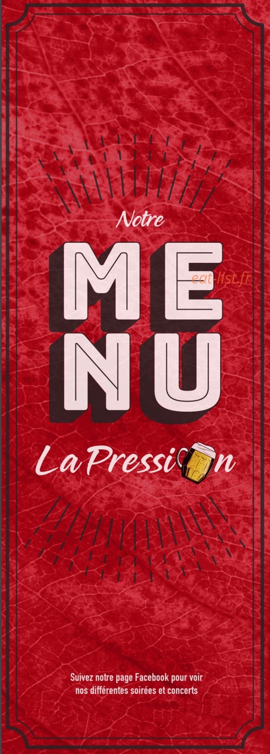 La Pression — carte page 1