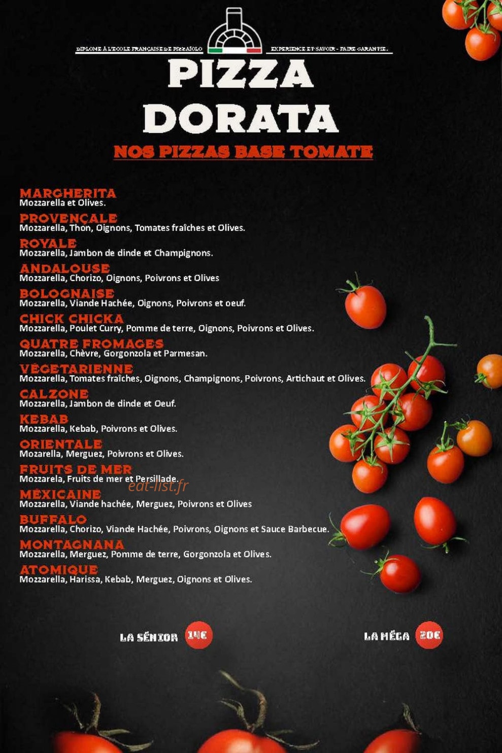 Pizza dorata — carte page 2