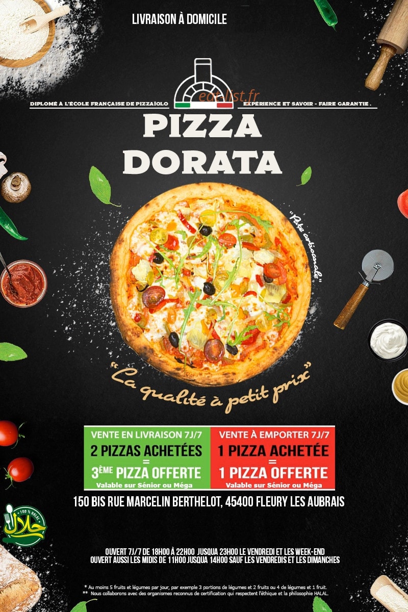 Pizza dorata — carte page 1