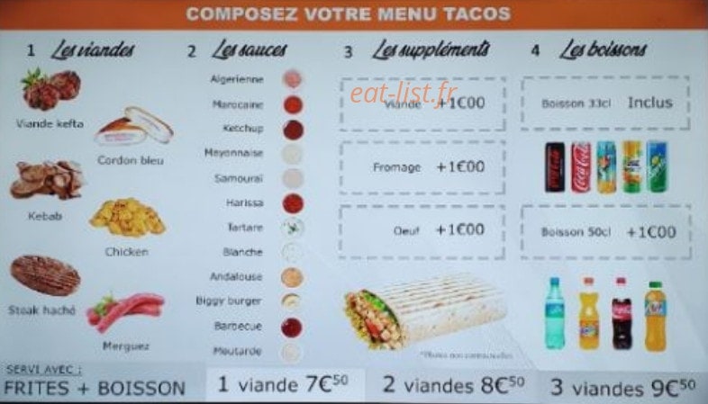 Pizzeria de Lamballe — carte page 2