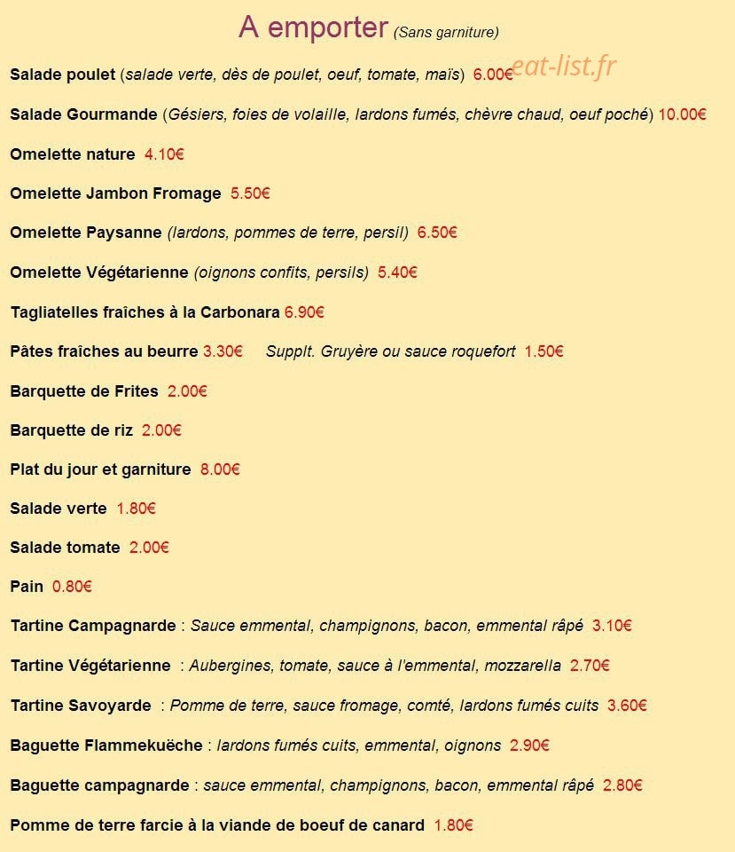 Le Pique Assiette — carte page 3