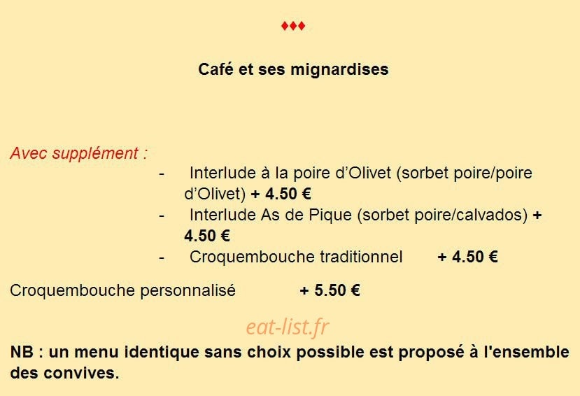 Le Pique Assiette — carte page 11