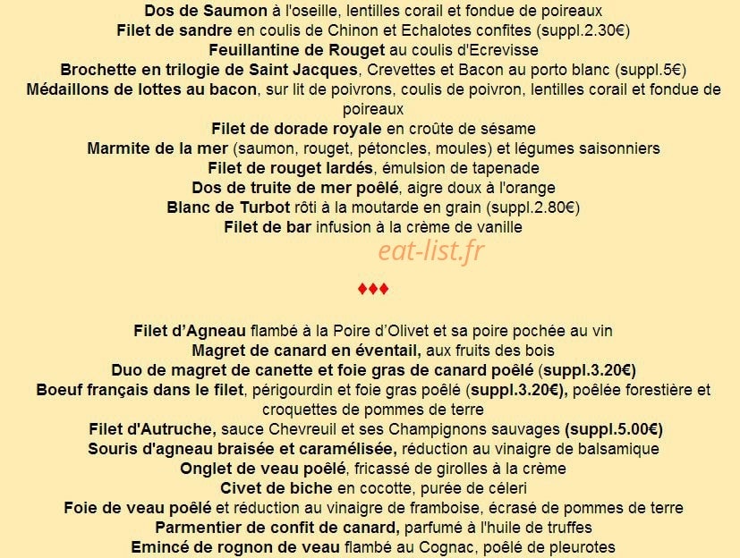 Le Pique Assiette — carte page 9