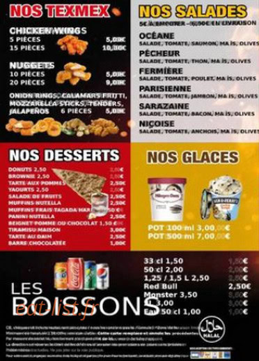 Allô Pizza — carte page 4