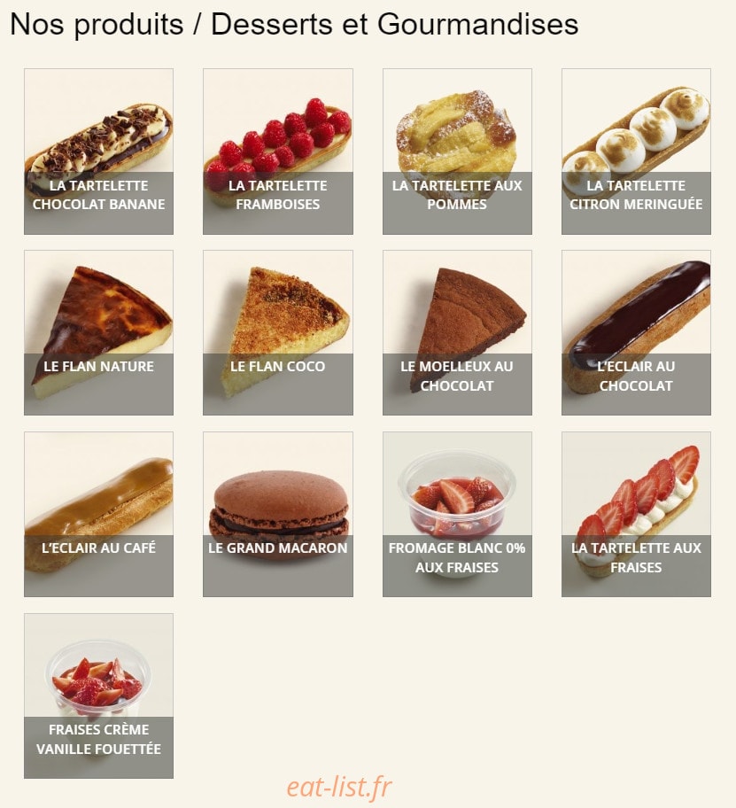Le Fournil de Pierre — carte page 2