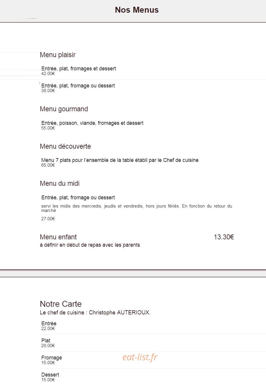 Le Week-end — carte page 1