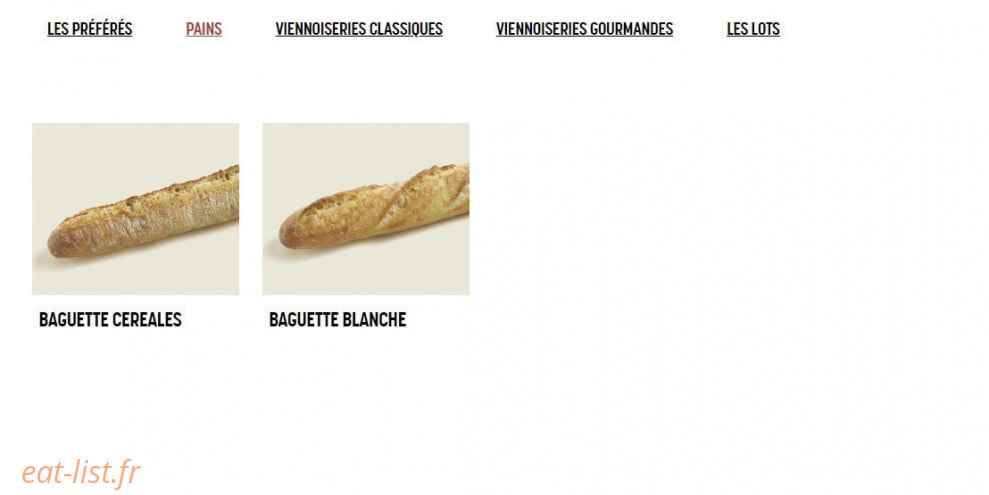 Brioche Dorée — carte page 8