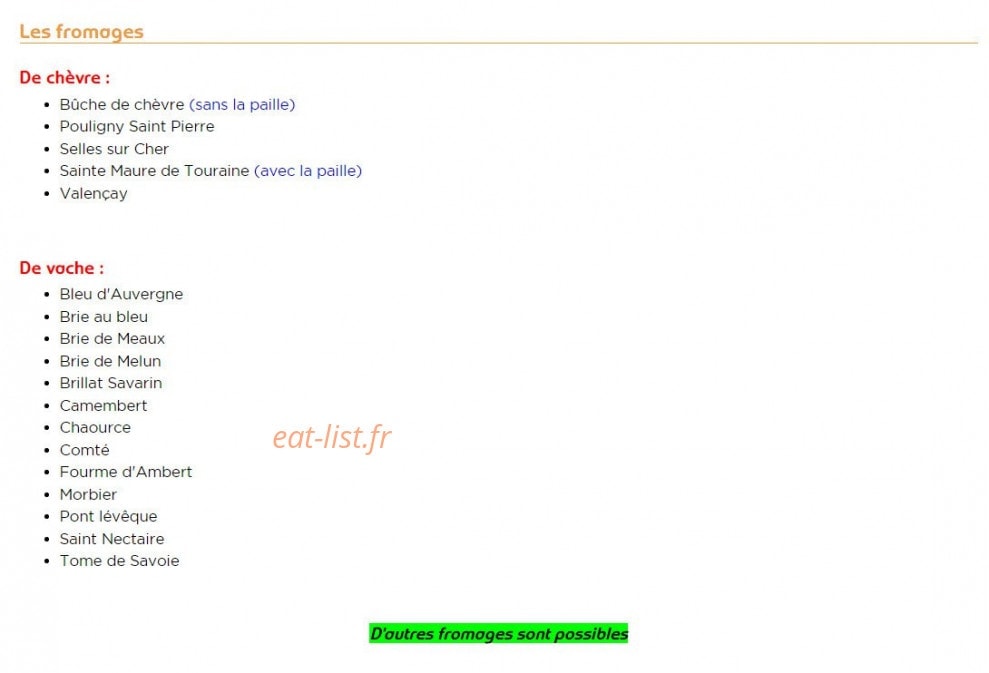 Aux Saveur des Loges — carte page 11