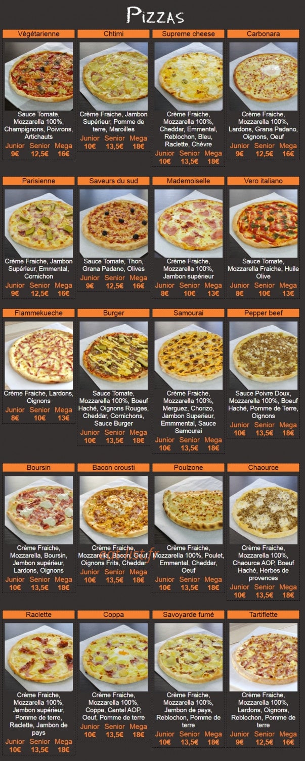 Hop'la Pizza — carte page 3
