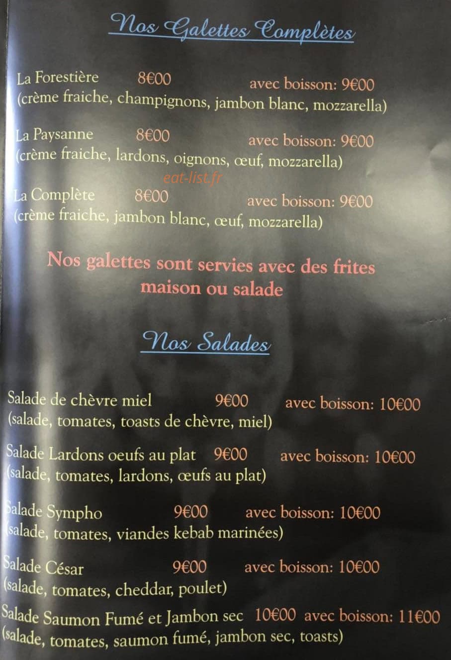 Le Symphonium — carte page 3