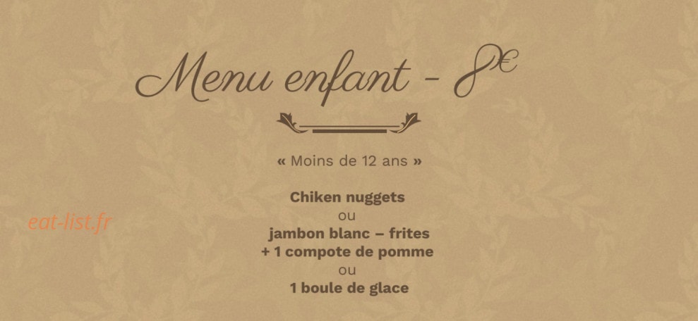 Au charme d'antan — carte page 5