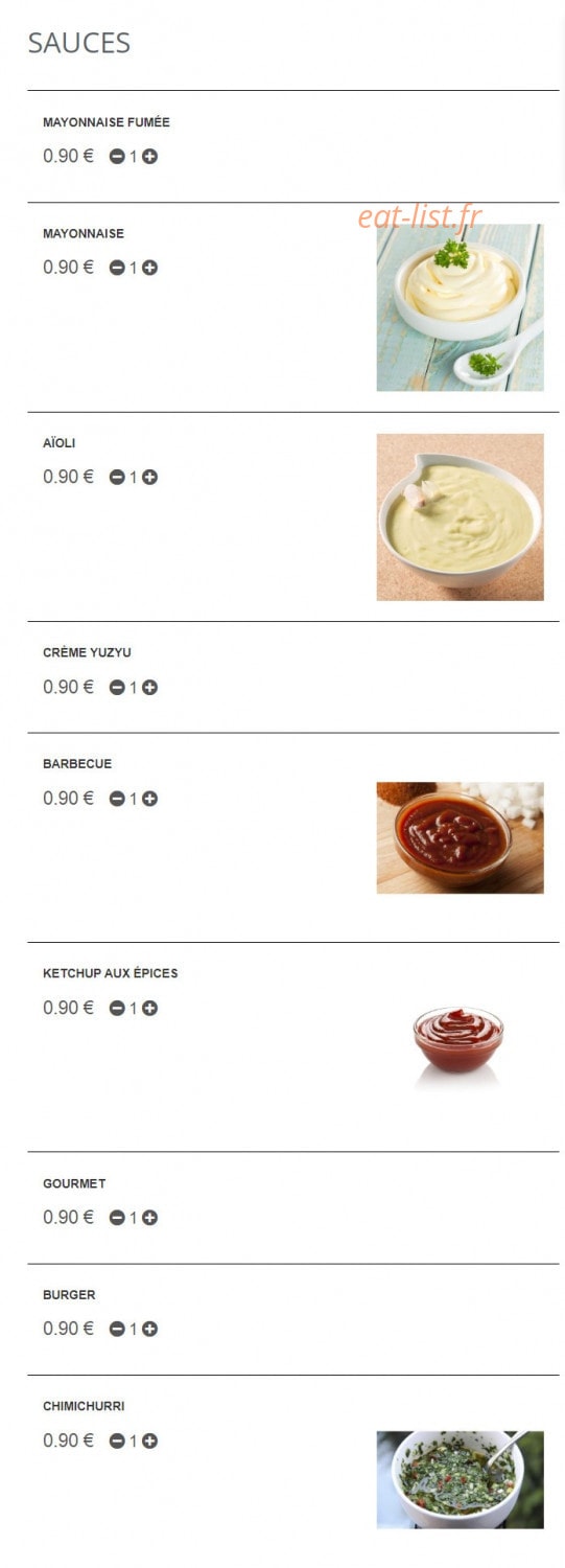 Burger Gourmet bgf — carte page 6