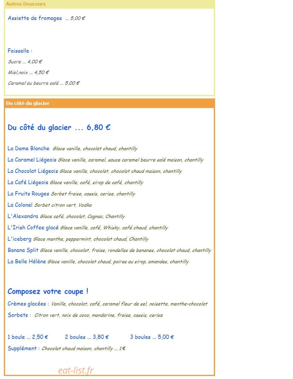 Fleur de Sel — carte page 4