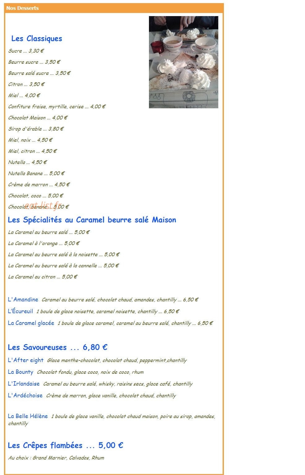 Fleur de Sel — carte page 3